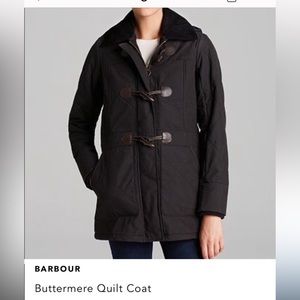 Barbour Black Buttermere Toggle Quilt Coat